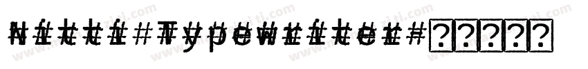 Nitti Typewriter字体转换